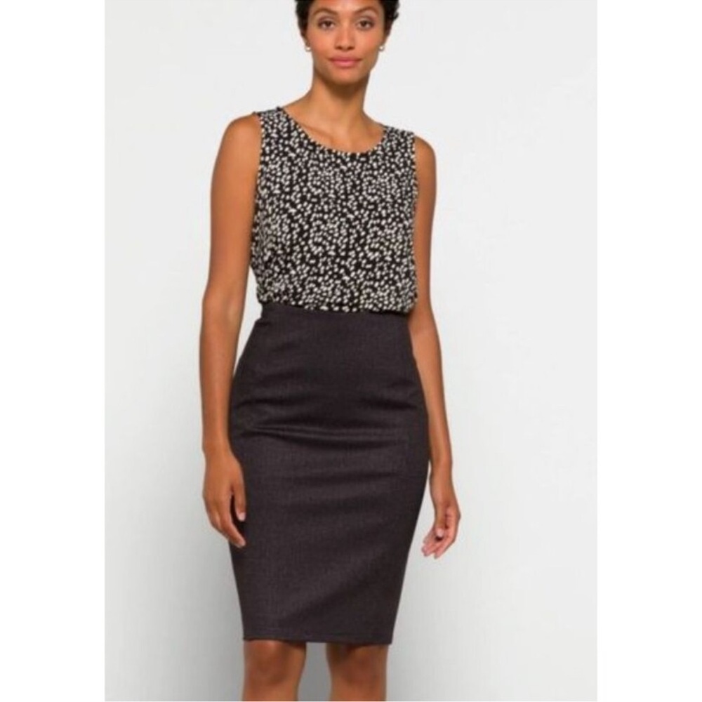 Liverpool Bia Knit Pencil Skirt in Gray Tweed size 2 Stitch Fix Exclusive